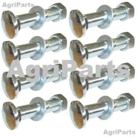 Fælgpladebolt, møtrik og skivesæt, 71,43mm - 8 Stk. 