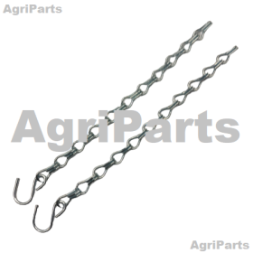 Ringsplit - Kæde m krog 2 stk.