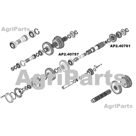 Bundaksel - Nåleleje bagerste