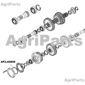 Bundaksel - O-rings pakning 3.2mm