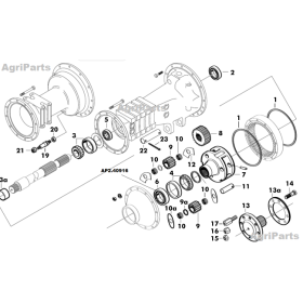 Bagaksel pakdåse yderst til slutdrev 