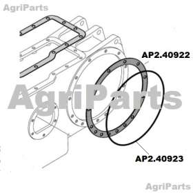 Bagakselhus lår flance - O-ring