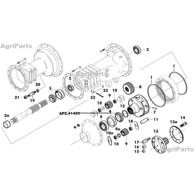 Bagakselleje yderst i slutdrev 