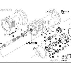 Bagaksel pakdåse inderst til bremsehus til tøre bremser