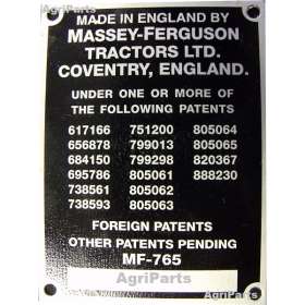 Typeplade MF65 ( 1958 - 1963 ) 