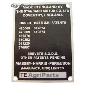 Typeplade TEA20/TEF, 1953 - 1956 