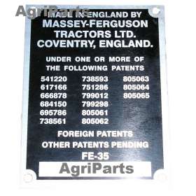 Typeplade MF35, 1598