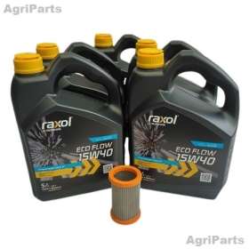 Bagtøj - Gearkasse Olieskift. MF35-135 uden Multi-Power 25 Ltr.