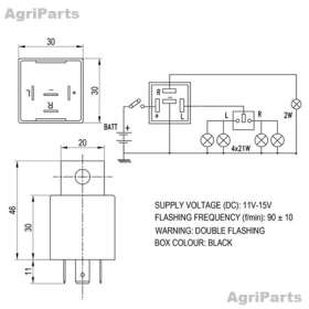 Blinklysrelæ Universal
