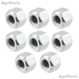 Baghjulsmøtrik David Brown 8 stk. 