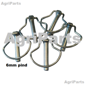 Ringsplitsæt Old-style m 6mm pind, 5 stk