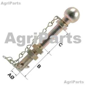 Kuglebolt 25mm x 157mm