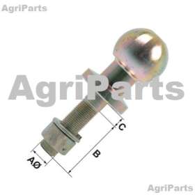 Kuglebolt 19mm x 70mm 