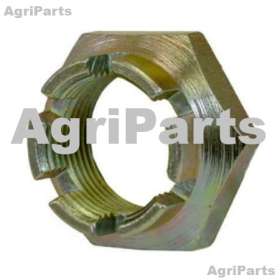 Spindel kronemøtrik forhjulsnav 1.1/4t 