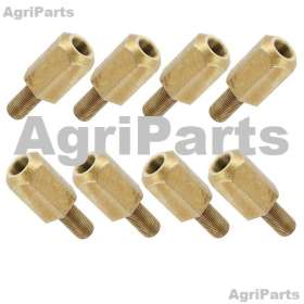 Adapter bolt/møtrik til tvillinghjul 8 stk 