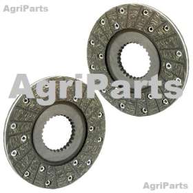 Bremseskive m/ belægning - tørbremser,2 stk. 