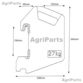 Frontvægtsæt - 4 stk. 