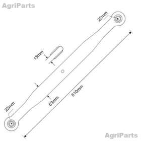 Liftarm (Kat.1/1) 810 mm 