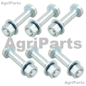 Fælgpladebolt, møtrik og skivesæt - 6 Stk. 