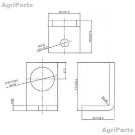 Gyroventil. Beslag til lynkobling 