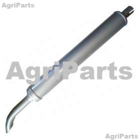 Udstødning - Lyddæmper silver - vandret