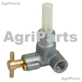 Brændstofshane med messingventil. 