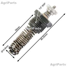 Forvarmer 1/2 t BSPT gevind med skrueterminal
