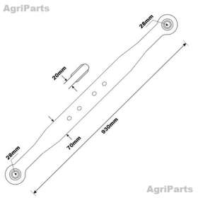 Liftarm 930mm Kat. 2/2 - Universal H-V