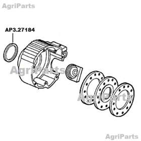 Bremseaksel Pakdåse - Skivebremser 