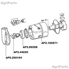 Brændstofpumpe Fordelerhoved og rotor 