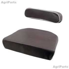 Sæde David Brown - Brun med hvid kant