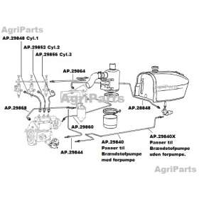 Brændstofrør Cyl.1 