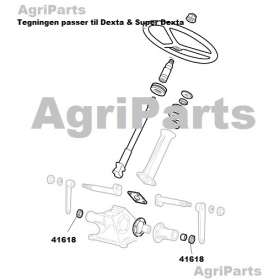 Styrehus. Styrearmsaksel pakdåse