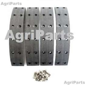 Bremsebelægning med nitter 